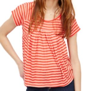 NEW WITH TAGS💘 SOFT ORANGE STRIPE TEE